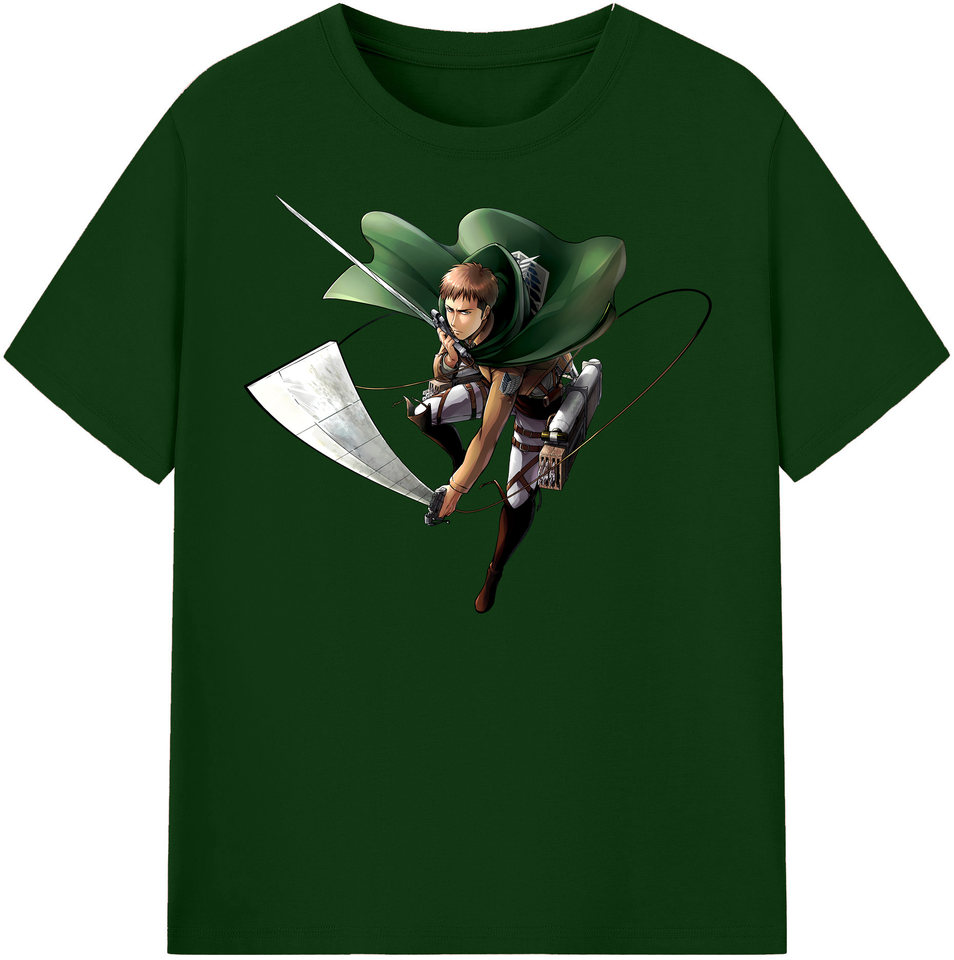 （画像用） 進撃の巨人 Attack on Titan 綿100％半袖Tシャツ（フロントプリント）